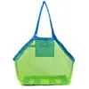 Portable Sand Object Collect Mesh Bag Tote Kids Beach Toys Storage Bag Net Shell