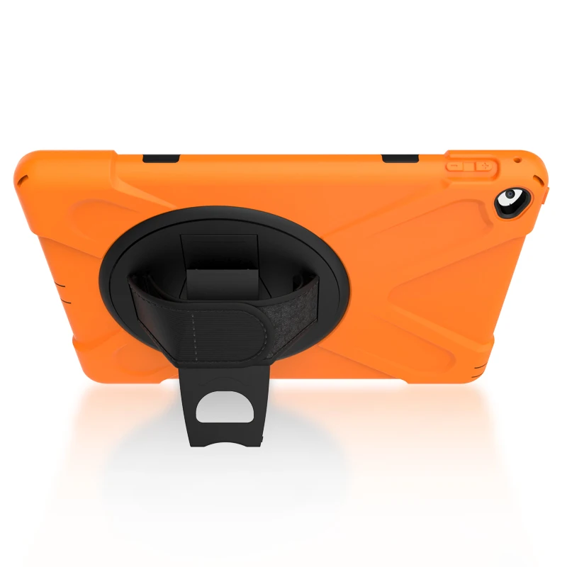 

360 Degree Rotatable Kickstand case with hand strap for iPad Air 2 rugged tablet cover
