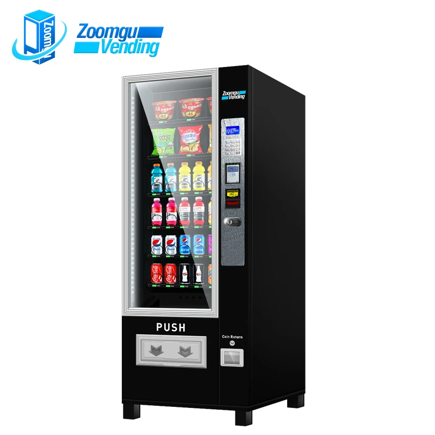 Combination Drink And Food Vending Machine With Cooling System Drink