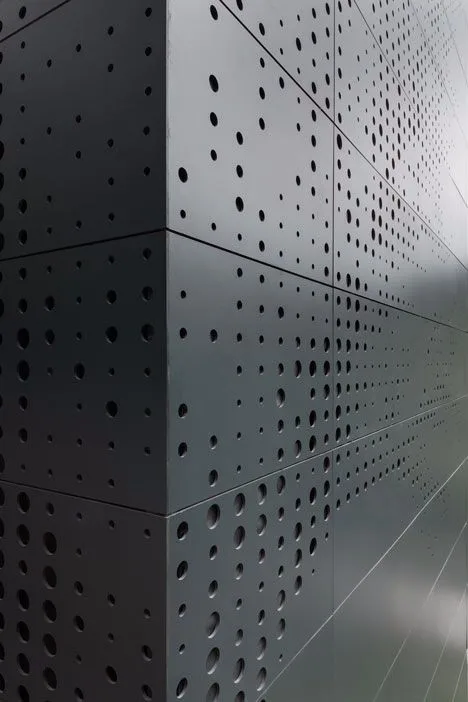 consistant perforation metal wall cladding