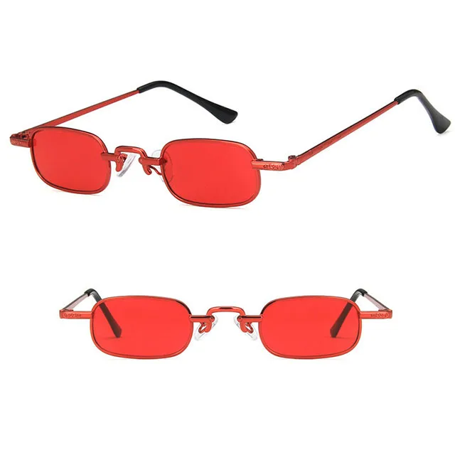 

DLL6295 Retro Square Metal Sunglasses Fashion Small Frame Eyewear