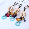 Boho Style Keychain Handmade Shell Key Holder for Women Girl Bag Pendant Ring