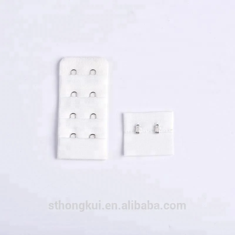 
Hot sale nylon women bra hook and eye elastic bra back extenders 2 hook 