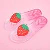 Transparent Two Color Changing Fruit Upper PVC Jelly Slippers