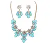 Indian Bridal Jewelry Set , 2017 Flower Necklace African Beads Jewelry Set