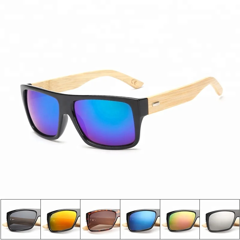 

PC Frame with Bamboo Leg Hot Sales Cheap China Sports Sunglasses 2018, Colors