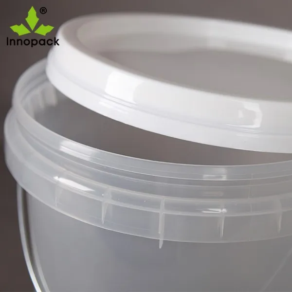 Clear 5 Gallon Bucket with Lid - Divan Packaging