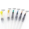 Autor Water Brush Pen 6 Pcs Watercolor Brushes Set for painting,Solid Colored Pigment marker pen