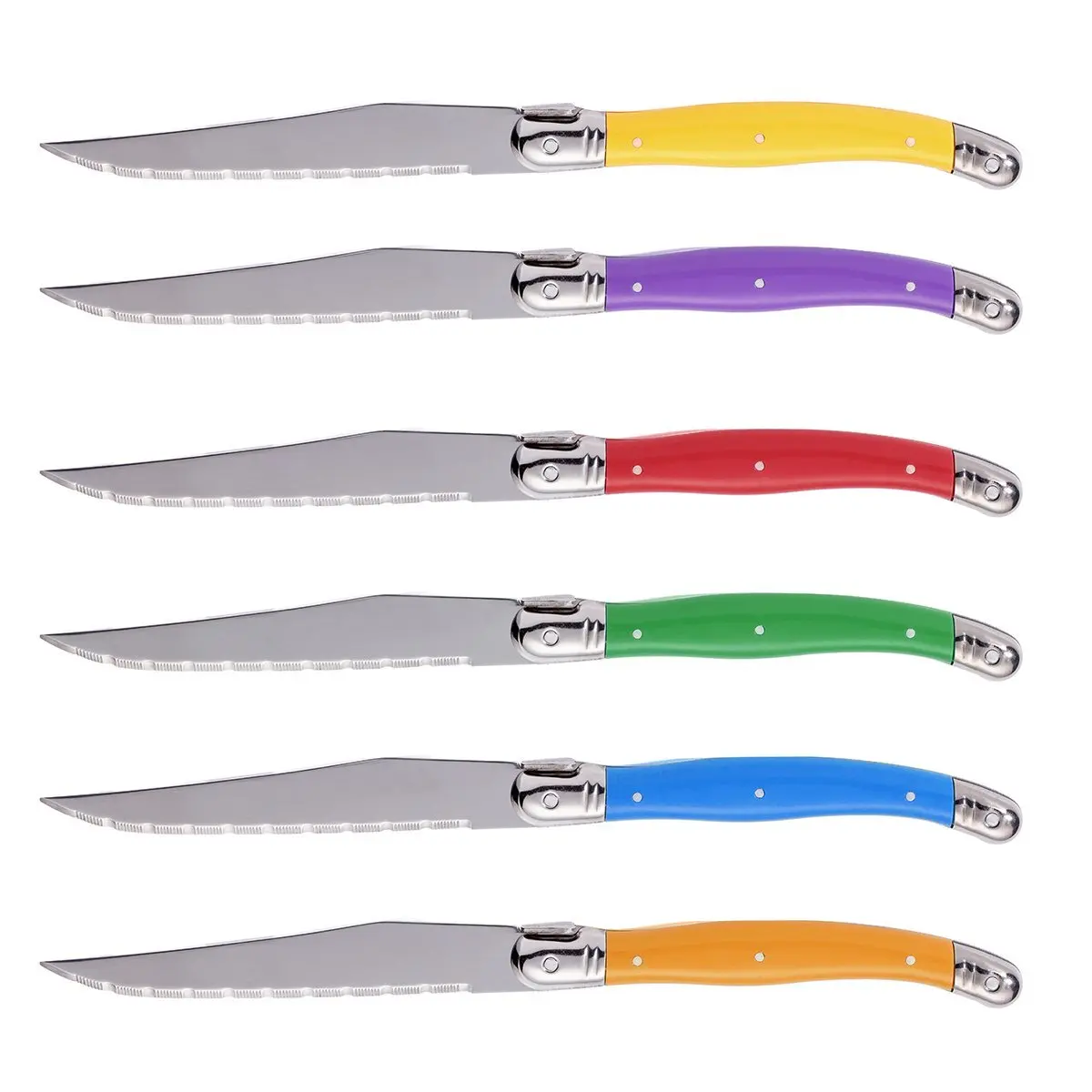 Food Grade Stainless Steel Serrated Steak Knife Laguiole Bee Style