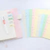 Colorful index divider label set for 6 holes binder diary planner notebooks,A5 A6,total 150 pieces in each set
