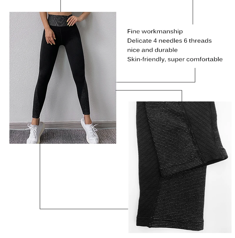 Amesin Recycled Plastic Yoga Pants Running Leggings Women Dri Fit