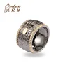 Dubai Gemstone 925 Silver Simple Gold Thumb Rings Design for Mens