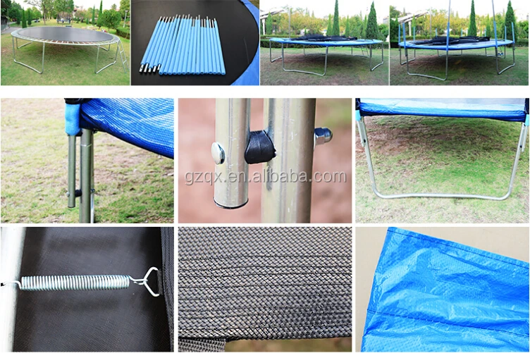 New Model Trampoline Rectangular With Tent And Roof (qx117f)/fun Trampolines/trampolines With