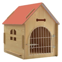 

Wooden pet cage house dog kennel house cat house indoor outdoor