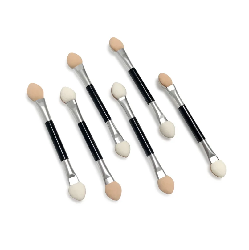 Professional Disposable Dual Sided Eyeshadow Brush Sponge Tipped Oval