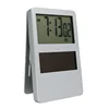 Portable table mini photo frame clip solar digital alarm clock