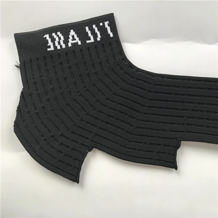 Black 3D Fly Knitting Sport Sock Shoe Upper Manufacturers