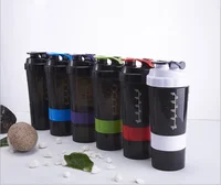 

500ml 3 Layers Whey Protein Shaker Bottle Mixer Sports Nutrition Fitness GYM My Water Bottles Eco-Friendly