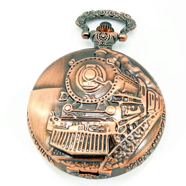 

gift for men train pocket watch with chain