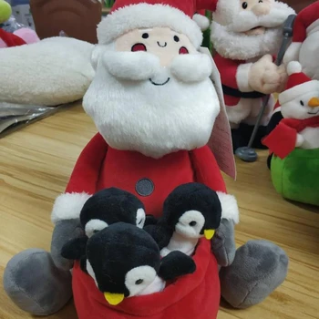 plush singing santa