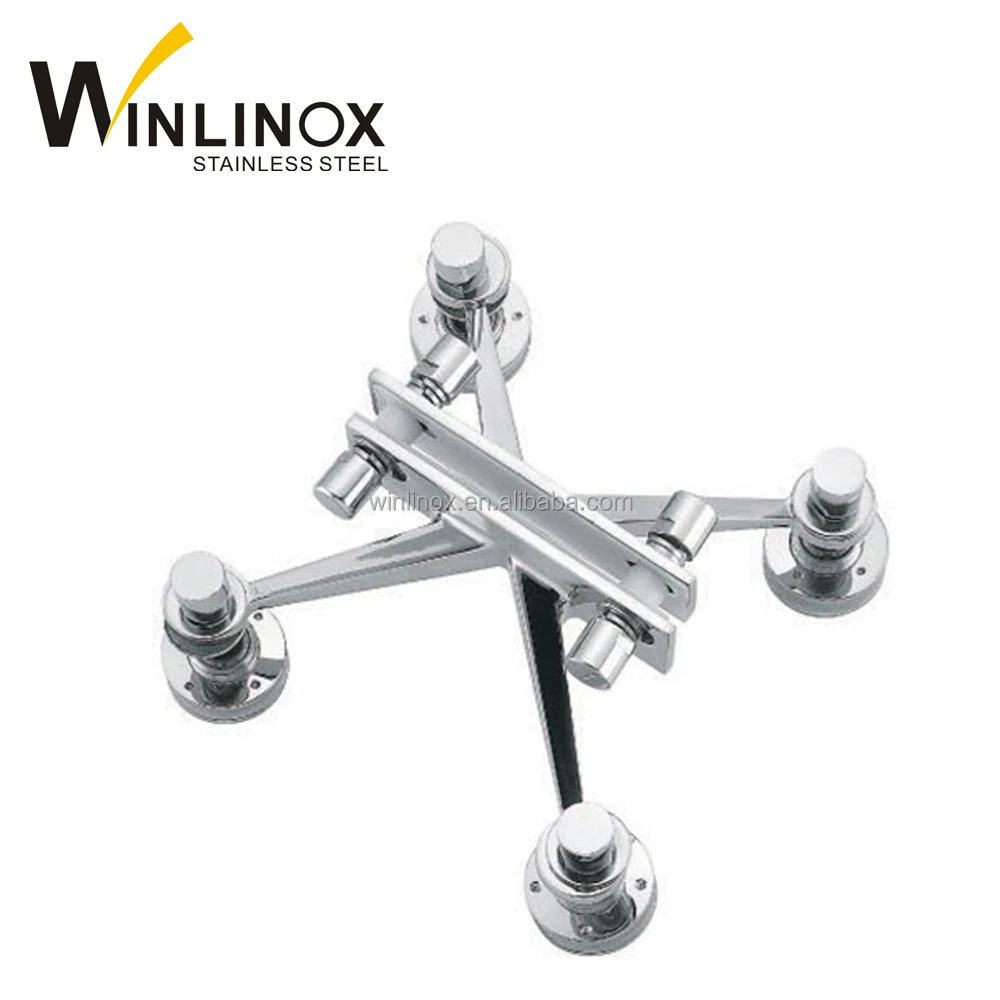 
Stainless Steel Glass Spider 4 Way Fin Type For Glass Buildings 