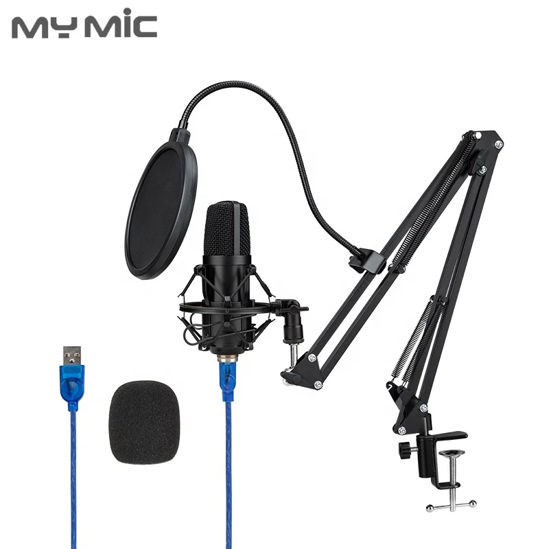 

MY MIC New Arrival BM650UX condenser recording USB microphone studio with Adjustable Arm stand for computer gaming Broadcasting