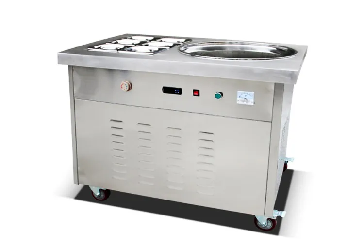 Commercial Stainless Steel Sale Philippine Double Pan Flat Fried Ice