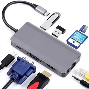 USB C Hub Dual Display & RJ45 iPad Pro MacBook Pro