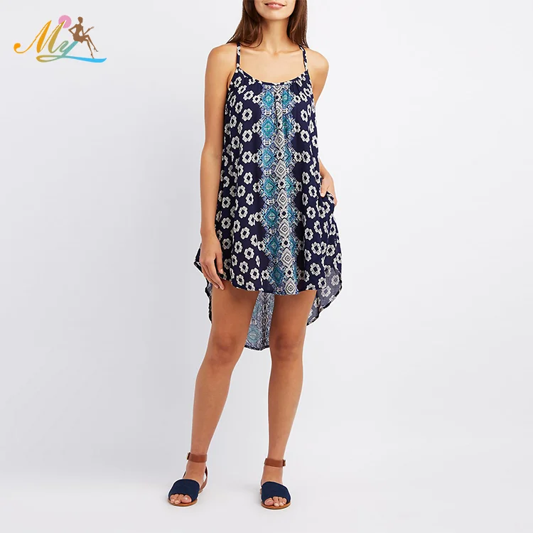 

Boho clothing summer printed wind shift Dress sexy women off shoulder strap short Dress for girls, Boho print /customerized color