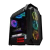 Special Design available for sale amazing diamond Aluminum Gaming pc case Horizontal computer case atx case