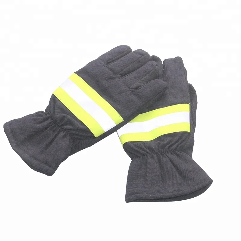 

high quality fire fighter fighting rescue gloves for fireman