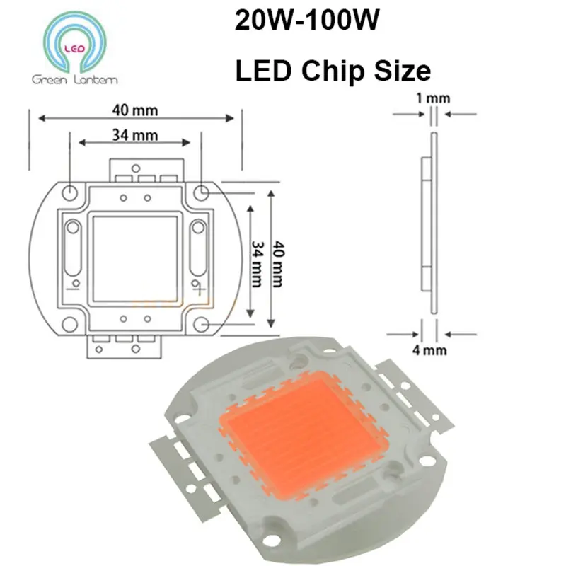 3W LED diode high power full spectrum chip 45mil plant growing light effective energy saving and high light