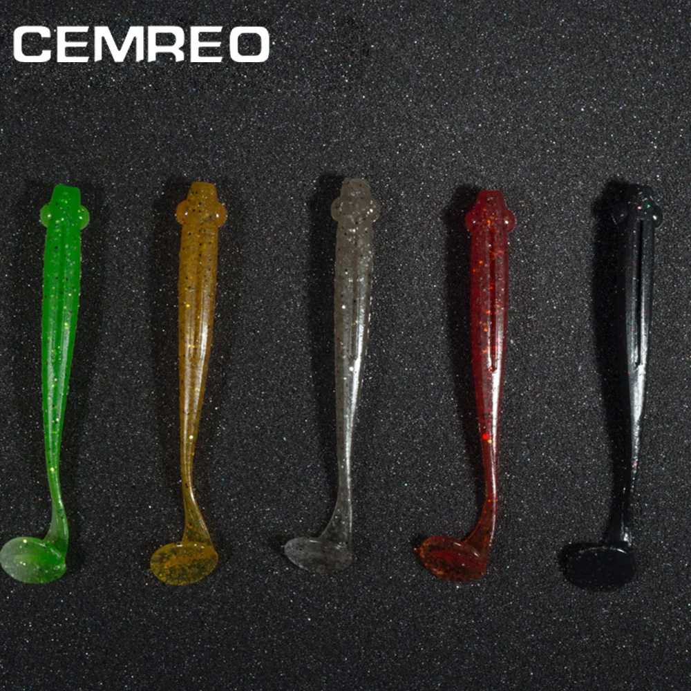 

CEMREO 6-7cm shad Soft fishing lure with salt, Multi colors in stock