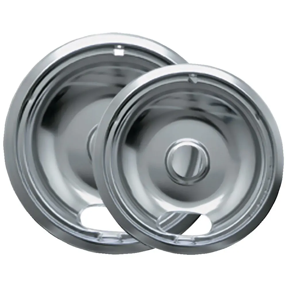 Range Kleen 12782Xcd5 Style A Chrome Drip Pans, 2-Pack