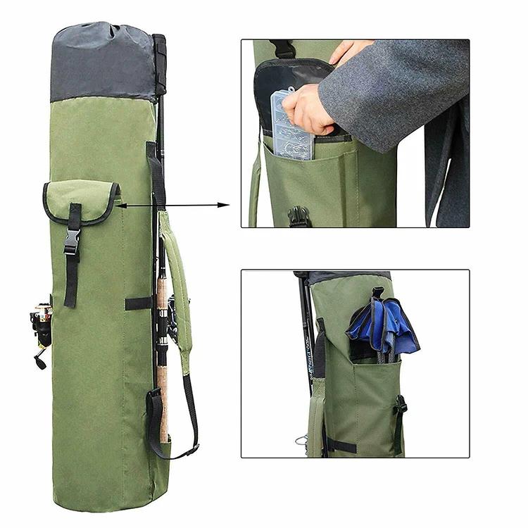 Factory Custom Fishing Rod Bag Pole Reel Tackle Holder Carry Case 