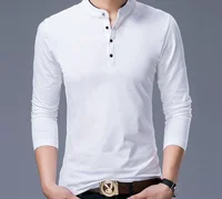 

Fashion Men's Korean Edition Collar man printing cotton t-shirt