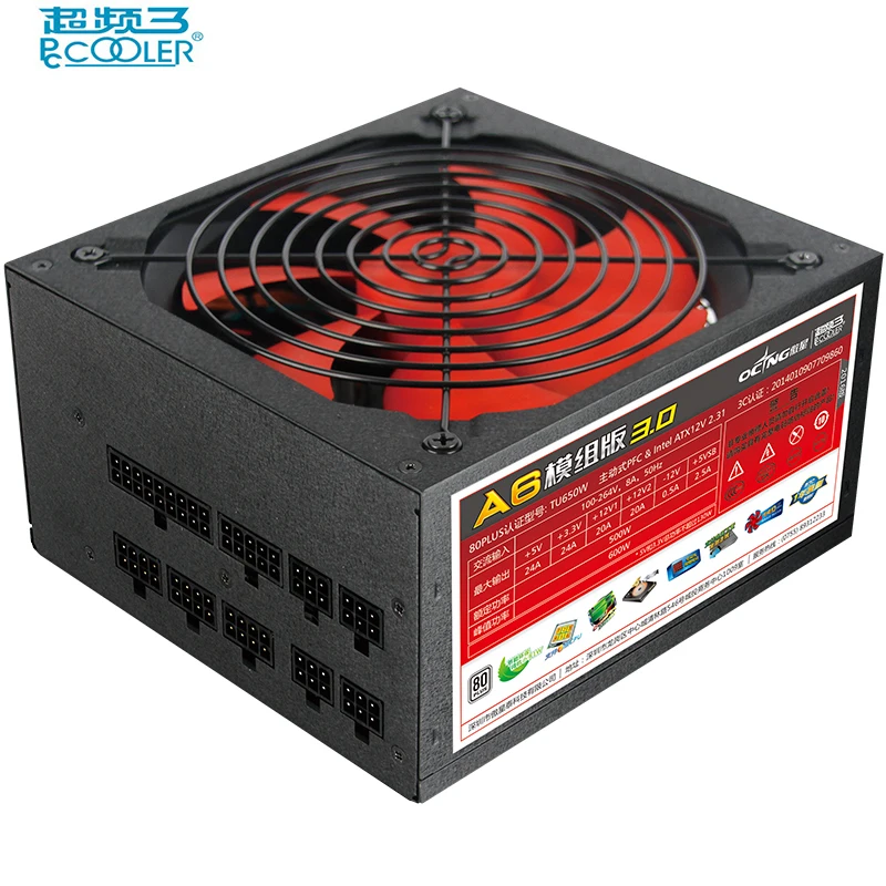 Top Manufacturer New 12V ATX adjustable switching DC 500W PC gaming psu pc computer power supply