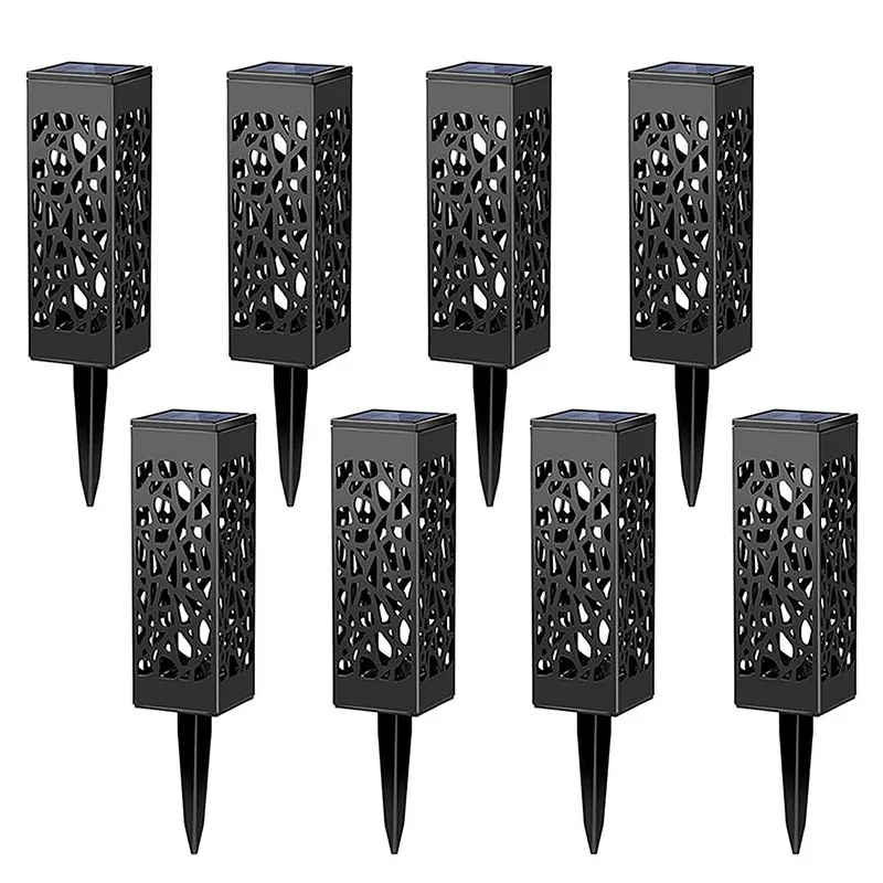 Square Outdoor LED Underground Landscape Stake Powered Spike Solar Light Garden for  Patio Yard Pathway