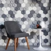 Home Decor Wall Decor 3D 4D Modern Elegant Brief Classic Art PU leather wall panel Wallpaper