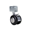 Zinc alloy furniture locking castor office chair u shaped metal caster wheel heavy duty office chair caster