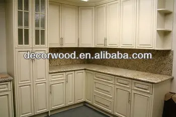 Raised Panel Doors White Glazed 96 Wooden Kitchen Pantry Cabinet