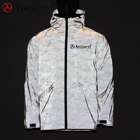 

camouflage reflective 3M waterproof cycling bike windbreaker outdoor jacket