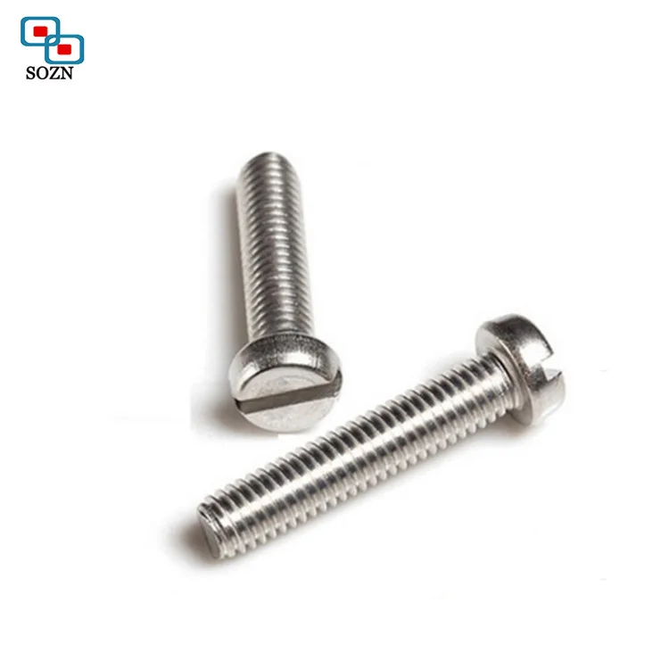 
Fasteners DIN912 Stainless Steel Zinc Plated Slotted Cheese Head Countersunk Screw 