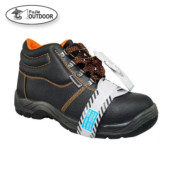 Comfortable Safety Shoes With Black Steel Toe Cap And Plate