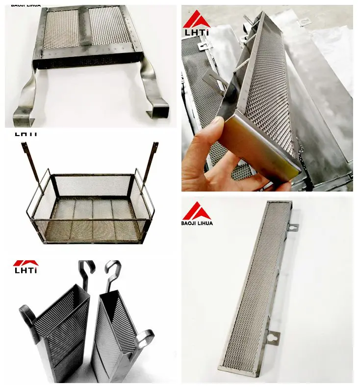 Gr2 titanium anode basket electroplating 5x10 6x12mm for chemical Industry