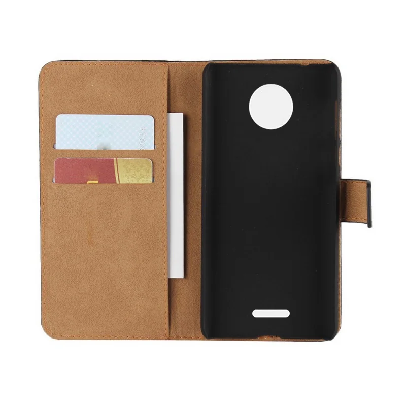Book Wallet Flip leather case cover For Motorola Moto C pouch