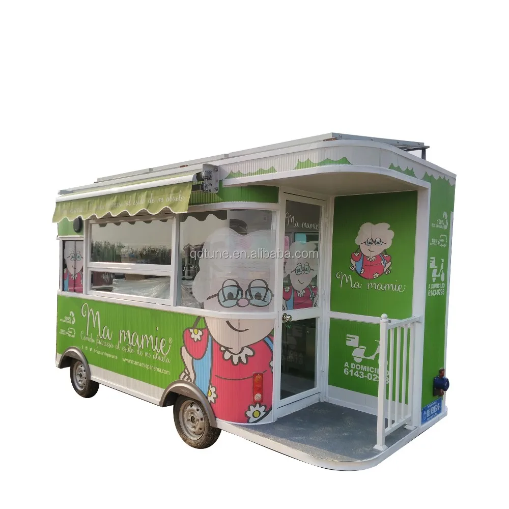 Tune Electric Food Truck For Sale / Europe Vintage Food Truck Trailer