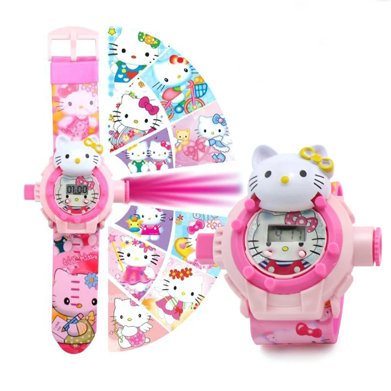

Cartoon 3D Projection Image Kids Watch for Baby Girl Boy montre garcon enfant mickey Children Digital Wrist Watches, 11 colors as the picture
