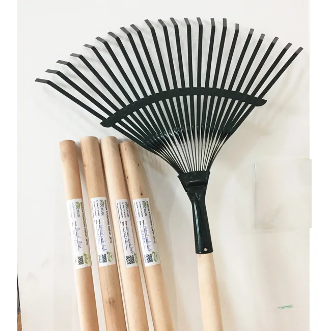 
Factory supply garden tools Wholesale wooden stick garden rake wooden handle leaf rake 