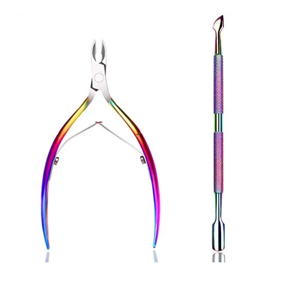 cuticle nipper with pusher chameleon cuticle trimmer remover